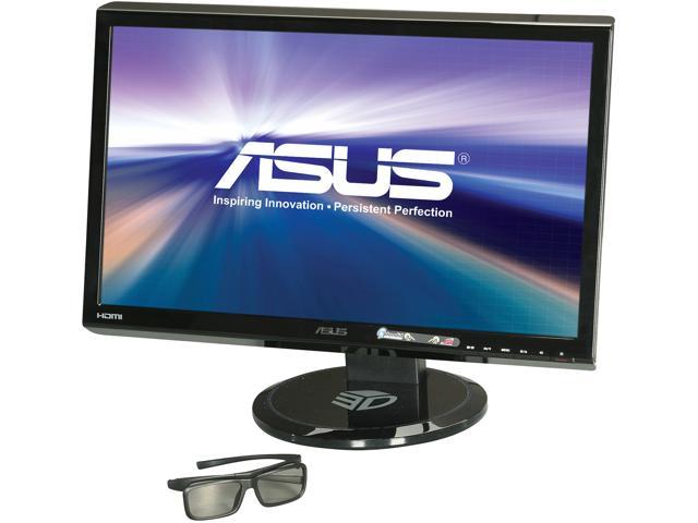 ASUS VG Series VG23AH Black 23" 5ms HDMI Widescreen 3D LED Monitor 250 cd/m2 ASCR 80,000,000:1, IPS Panel, Height & Swivel Adjustable with Speaker and 3D Glasses