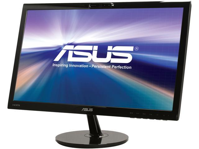 ASUS VK228H-CSM Black 21.5" 5ms HDMI Widescreen LED Monitor 250 cd/m2 ASCR 80,000,000:1 Built-in Speakers Built in Webcam