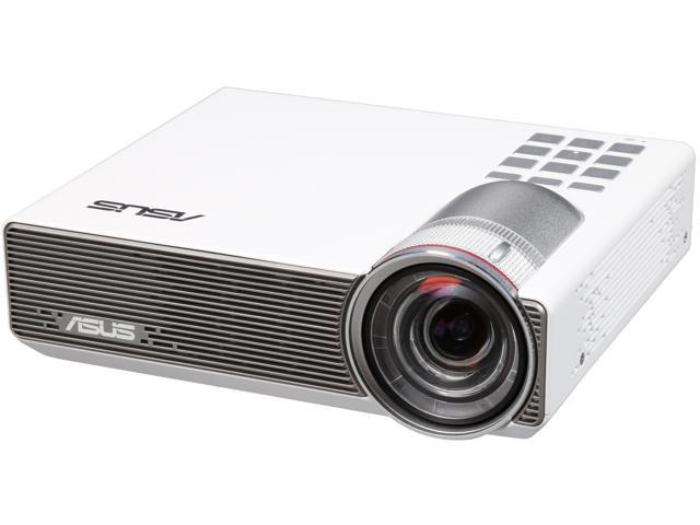 Asus P3B White Portable LED Projector, 1280 x 800,  100000:1, 800 ANSI Lumens, HDMI&MHL&D-sub, Built-in Speaker