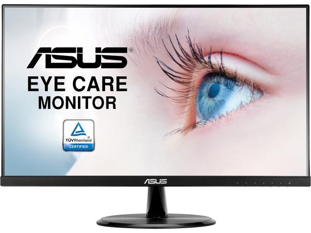 ASUS VP249HE 24" (Actual size 23.8") Full HD 1920 x 1080 Up to 75Hz HDMI VGA Asus Eye Care with Ultra Low Blue-Light Filter & Flicker-Free Frameless LED Backlit IPS Monitor