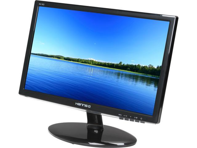 Hanns-G HL163ABB Black 16" Widescreen LED Backlight LCD Monitor 200 cd/m2 500:1