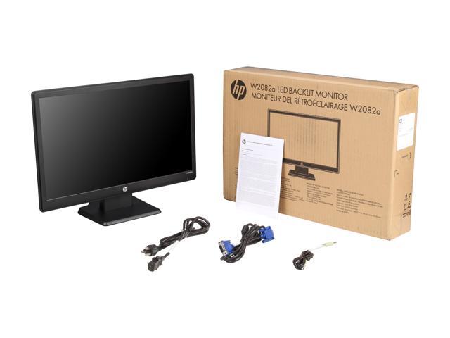 HP W2082a Black 20" TN LCD / LED Monitor, 200 cd/m2 DCR 10,000,000:1