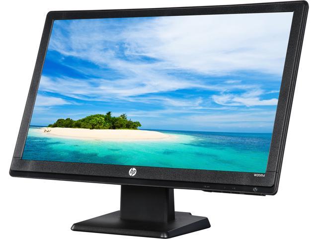 HP W2081D Black 20" 5ms Widescreen LED Backlight LCD Monitor 200 cd/m2 DCR 3,000,000:1 (600:1) (Grade C)