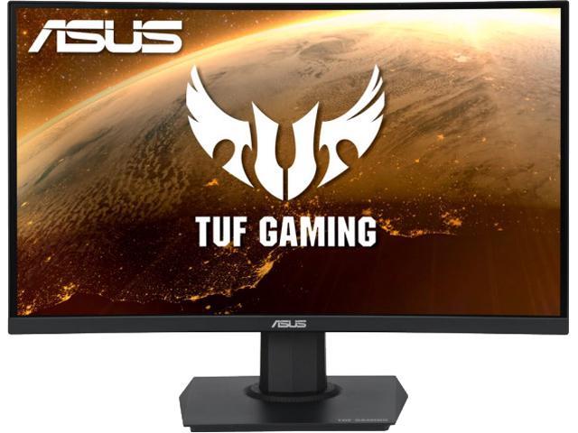 ASUS TUF Gaming VG24VQE 24" (23.6" Viewable) Full HD 1920 x 1080 1ms (MPRT) 165Hz HDMI, DisplayPort FreeSync Premium Curved Gaming Monitor