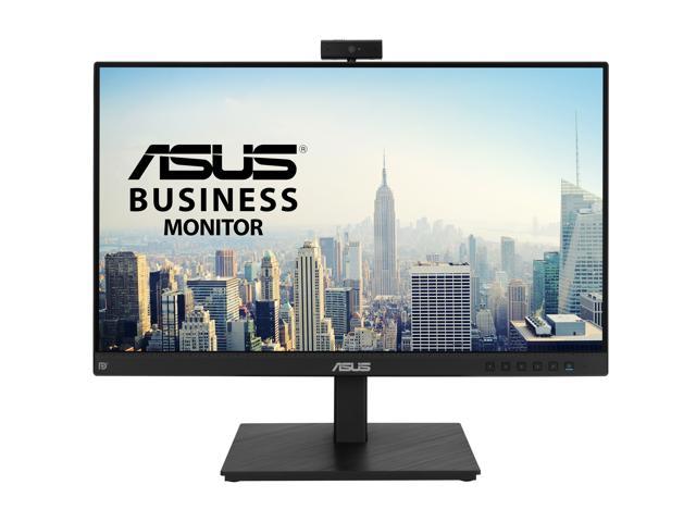 ASUS 23.8" 1080P Video Conferencing Monitor (BE24EQSK) - Full HD, IPS, Built-in Adjustable 2MP Webcam, AI Noise-canceling Mic, Speakers, Eye Care, DisplayPort, HDMI, Wall Mountable, Height Adjustable