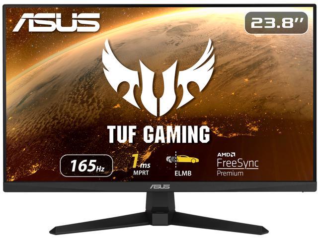 ASUS TUF Gaming VG249Q1A 23.8" Gaming Monitor, 1080P Full HD, 165Hz (Supports 144Hz), IPS, 1ms, Adaptive-sync/FreeSync Premium, Extreme Low Motion Blur, Eye Care, HDMI DisplayPort