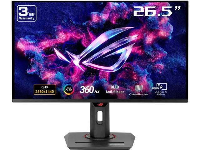 ASUS 26.5" 360 Hz OLED QHD Gaming Monitor 0.03ms (GTG) FreeSync Premium Pro & G-Sync Compatible Flat Panel ROG Strix OLED XG27ACDNG