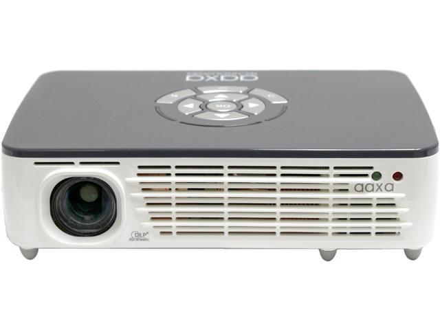 AAXA P450 Pico/Micro Projector with LED, WXGA 1280x800 HD Resolution, 450 Lumens, Media Player and HDMI, DLP