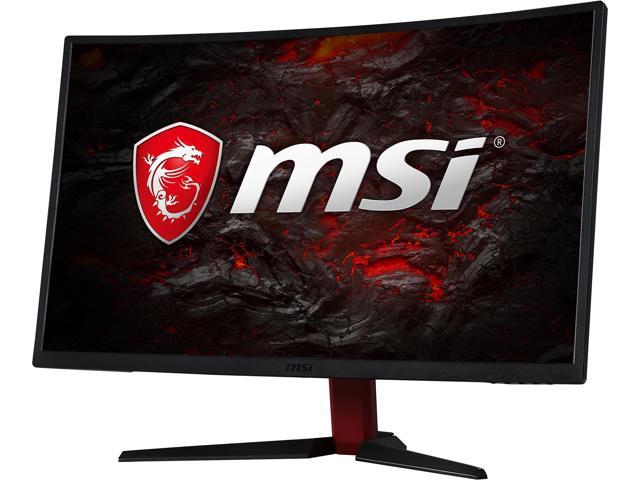 MSI Optix G27C  Black/Red 27" Curved FHD 1080p 1ms (MPRT) 144 Hz AMD FreeSync Gaming Monitor, 16:9 Aspect Ratio, 110% sRGB, 178 Degree Viewing Angle, DVI/HDMI/DisplayPort, Tilt Capable