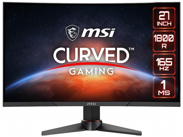 MSI Full HD Non-Glare 1ms 2560 x 1440 165Hz Refresh Rate 2K Resolution Free Sync 27 Curved Gaming Monitor Optix G27CQ4 Black