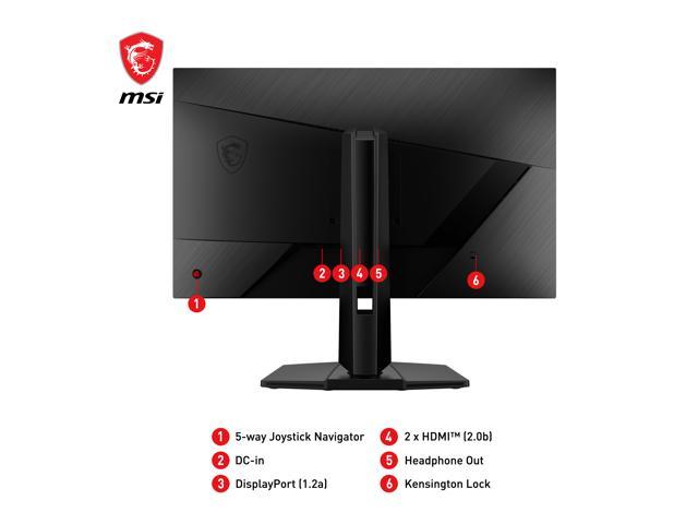 MSI 27" 180 Hz Rapid IPS WQHD Gaming Monitor 2560 X 1440 (2K) G272QPF ...