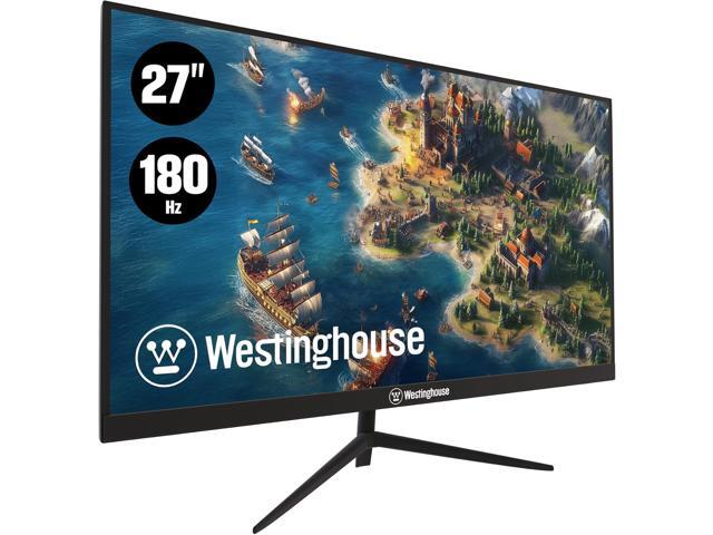 Westinghouse 27" Flat Gaming Monitor, 180Hz, 1ms, AMD FreeSync Support, Low Motion Blur, 1080p Full HD IPS Display, for Office, PC & Console Games with Built in Speakers, 1x DisplayPort, WM27FA9420