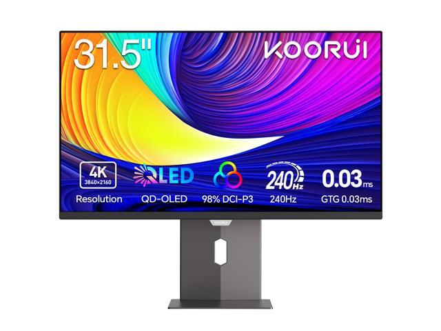 KOORUI 31.5" 240 Hz QD-OLED Gaming Monitor GTG 0.03ms FreeSync Premium & G-Sync Compatible Flat Panel S3241XO