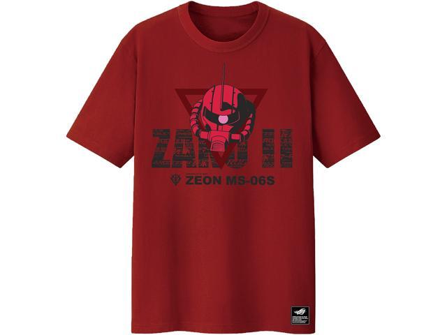 ASUS ROG T-Shirt ZAKU II EDITION Limited Edition, Short Sleeve, 100% Cotton, Reflective Glow-In-The-Dark Print, Durable Rib Crew Neck (Size L)