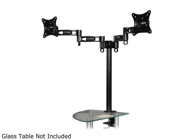 Rosewill RMS-DDM05 Dual Monitor Desk Mount, Support 13" - 27" LCD / LED Display VESA 75 / 100, Tilt +/-15 Degree, Swivel 360 Degree, Rotate 360 Degree, Max. Load: 17.64 lbs.