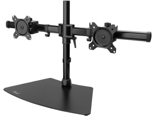 Rosewill RMS-19001 Dual Desk Stand, Supports 15" - 27" LCD/LED Display VESA75/100, Tilt +/- 15 degree, Swivel 180 degree, Rotate 360 degree, Max. Load 17.6lbs. per monitor