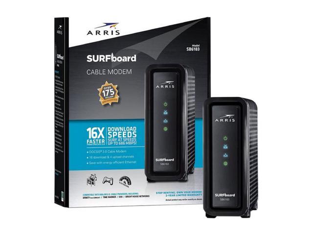 ARRIS SURFboard SB6183 DOCSIS 3.0 Cable Modem - 600 MHz Dual-Thread ...