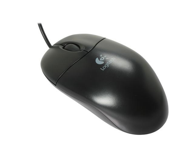 Logitech SBF-96 Black 3 Buttons 1 x Wheel PS/2 Wired Optical Mouse