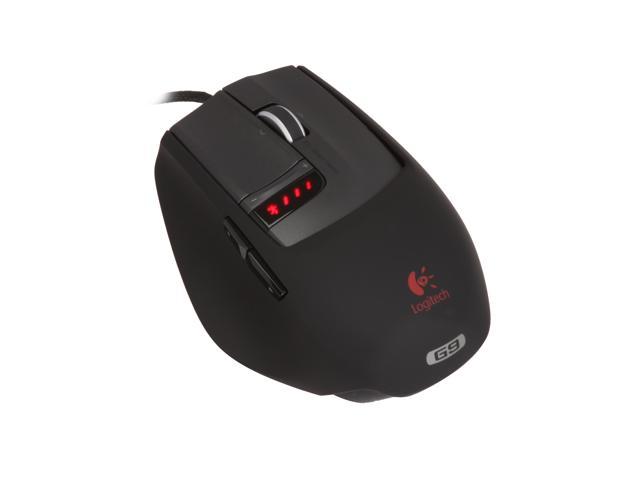 Logitech G9 Black 9 Buttons Tilt Wheel USB Wired Laser 3200 dpi Gaming Mouse