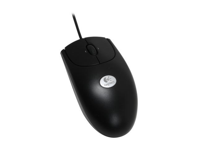 Logitech Black 3 Buttons Wheel USB or PS/2 Wired Optical 1000 dpi Mouse Mice - Newegg.com