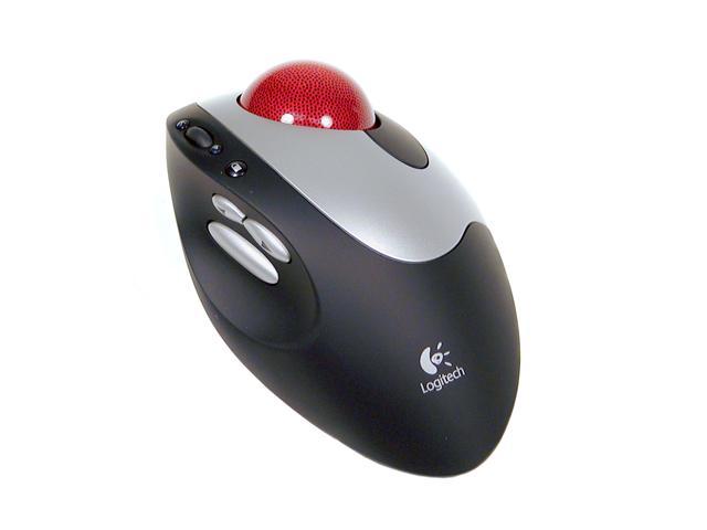 Logitech Cordless TrackMan 904369-0403 Black/Silver RF Wireless Optical Trackball - Newegg.com