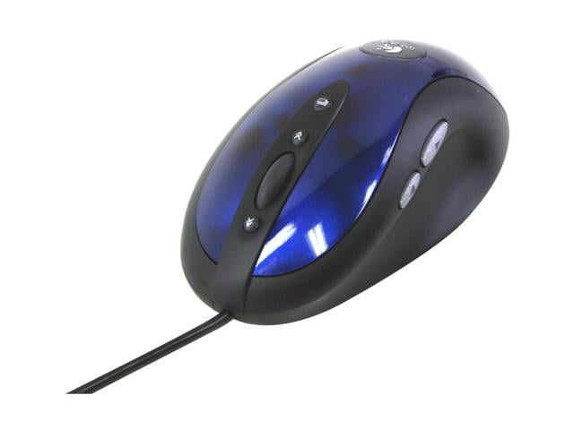 Logitech MX510 931162-0403 Blue 8 Buttons 1 x Wheel USB or PS/2 Optical Mouse