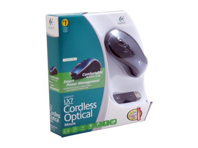 Logitech LX7 931515-0403 2-Tone RF Wireless Optical Cordless Mouse ...