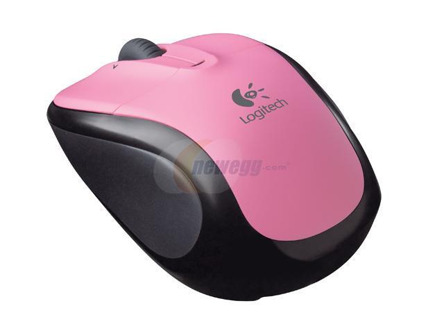 Logitech V220 Hot Pink Cordless Optical Notebook Mouse 6992