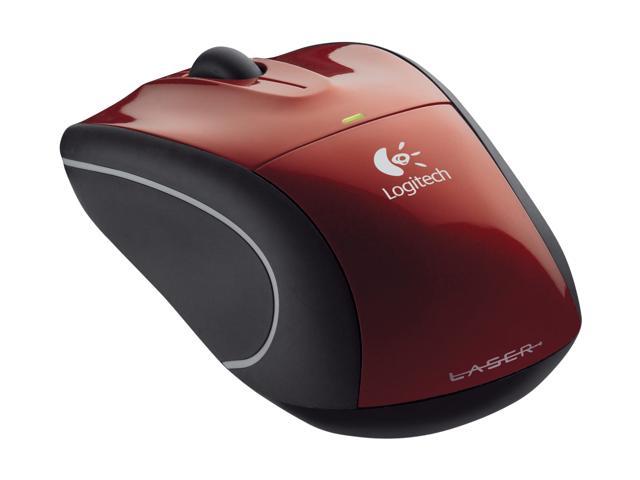 Logitech Wireless Mouse M505 (910-001326) Red 3 Buttons Tilt Wheel USB RF Wireless Laser Mouse