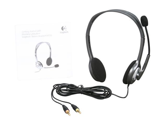 Amerika højttaler Fængsling Logitech H110 3.5mm Connector Stereo Headset Headsets & Accessories -  Newegg.com