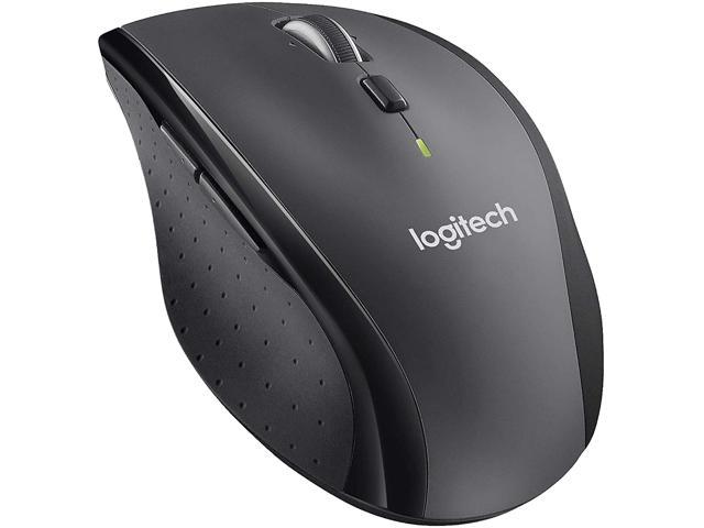 Logitech M705 Marathon Wireless Mouse, 2.4 GHz USB Unifying Receiver, 1000 DPI, 5-Programmable Buttons, 3-Year Battery, Compatible with PC, Mac, Laptop, Chromebook - Black