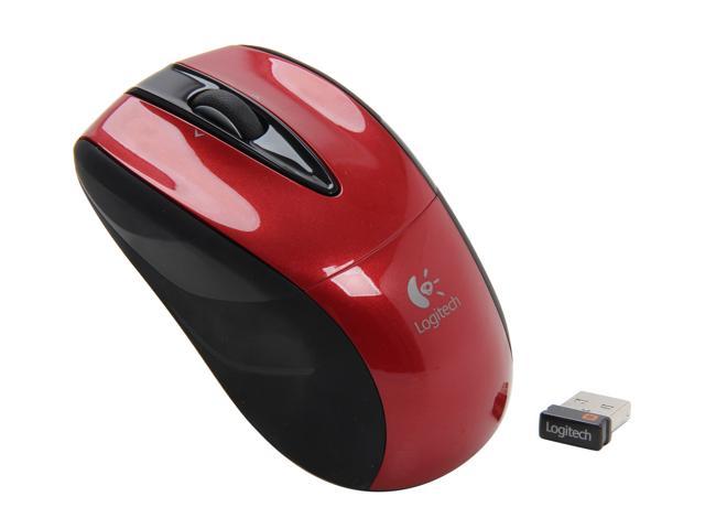 Logitech Wireless Mouse M525 - Red / Black - Newegg.com