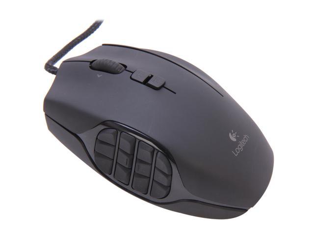 Logitech Recertified 910-002864 G600 MMO Gaming Mouse  Black 20 Buttons Tilt Wheel USB Wired Laser 8200 dpi Mouse