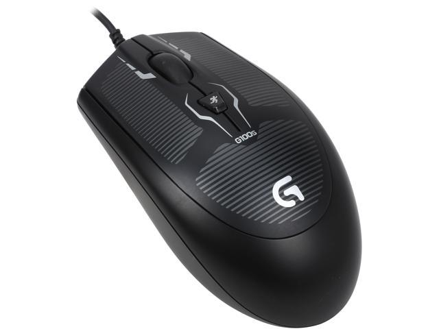 Logitech Recertified 910-003533 G100s Black 1-wheel USB Wired Optical 2500 dpi Gaming Mouse