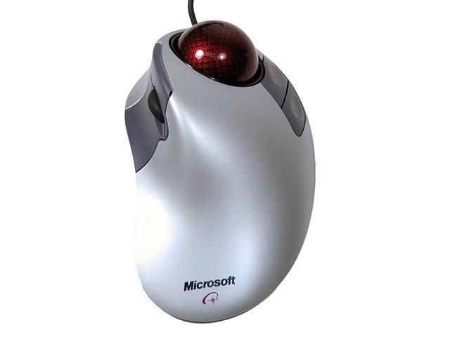 Microsoft Trackball Explorer D68-00007 2-Tone 5 Buttons 1x Wheel + 1x TrackBall USB or PS/2 TrackBall TrackBall