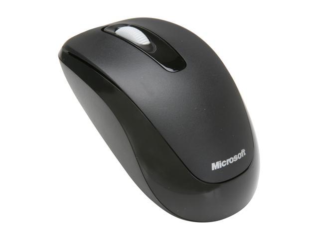 Microsoft 2CF-00002 Black 3 Buttons 1 x Wheel USB RF Wireless Optical 1000 dpi Mobile Mouse 1000