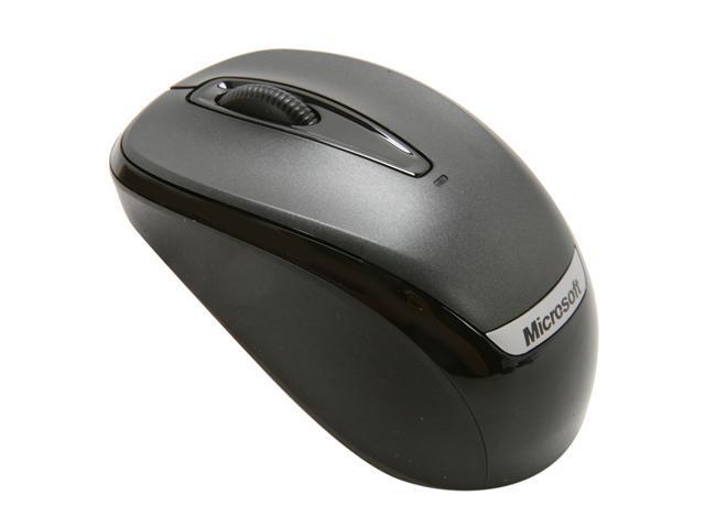 Microsoft 2EF-00002 Black 3 Buttons 1 x Wheel USB RF Wireless Optical 1000 dpi Mobile Mouse 3000