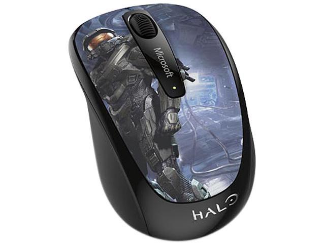 Microsoft GMF-00413 3 Buttons 1 x Wheel USB 2.0 RF Wireless BlueTrack 1000 dpi Mobile Mouse 3500 Halo Limited Edition: The Master Chief