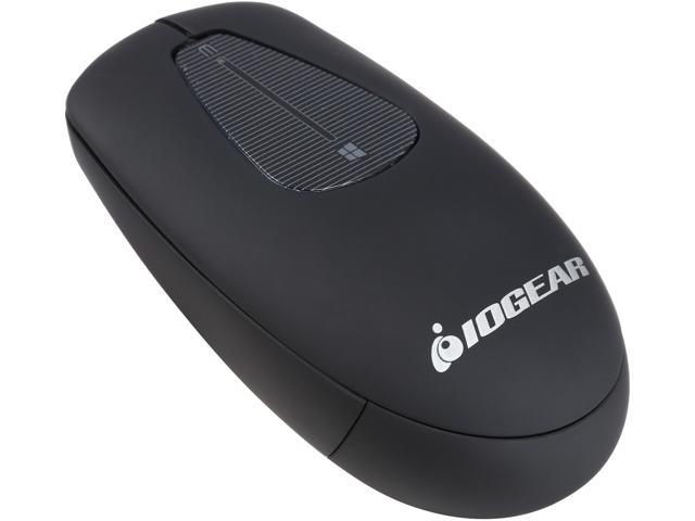 IOGEAR GME581R Black Touch Scroll RF Wireless 1000 dpi Mouse