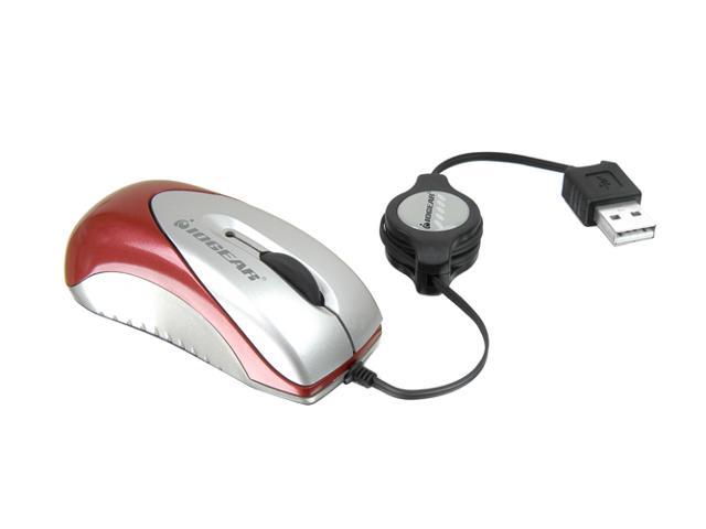 IOGEAR GME222A 2-Tone 3 Buttons 1 x Wheel USB Wired Optical 800 dpi Mini Mouse