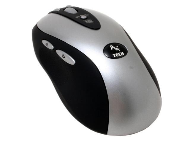 A4Tech RP-680 Silver and Black RF Wireless Optical Office Mouse ...