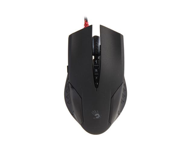 A4Tech V5 Black 7 Buttons 1 x Wheel USB Wired Optical 3200 dpi Gaming Mouse