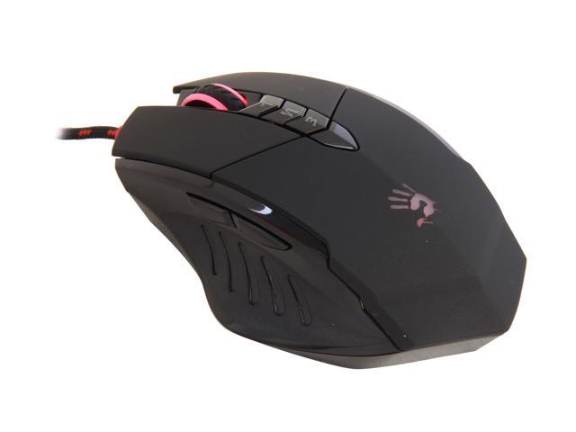 A4Tech v7 Black 7 Buttons 1 x Wheel USB Wired Optical 3200 dpi Gaming Mouse