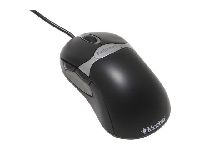 Fellowes 98913 Black 5 Buttons 1 x Wheel USB Wired Optical Mouse