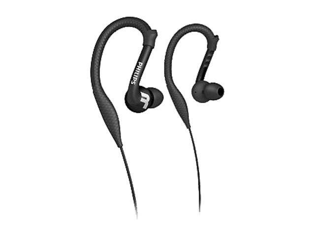 Philips SHS3200 Flexible Earhook Headphones - Black - Newegg.com