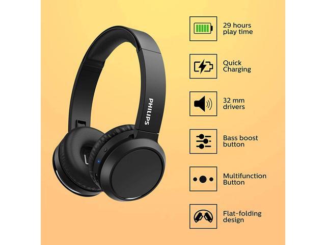 PHILIPS Black TAH4205BK/00 On-ear Wireless Headphones - Newegg.com