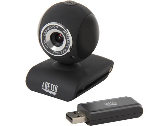 Adesso CyberTrackV10 2.4 GHz RF wireless Webcam, 300K pixels  up to 1.3 MP resolution. Bulit in Microphone, bundle ArcSoft Webcam Companion 4