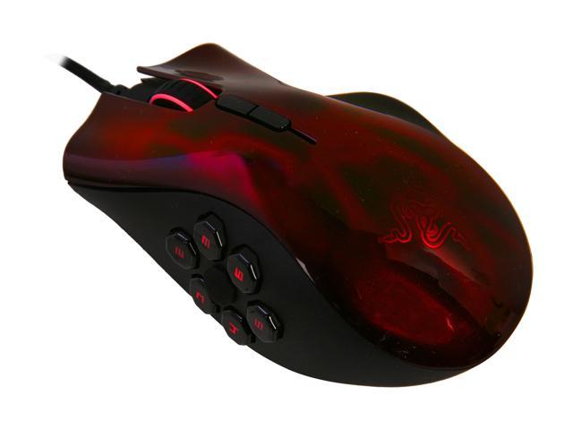 RAZER Naga Hex Wired USB Gaming Mouse - Red