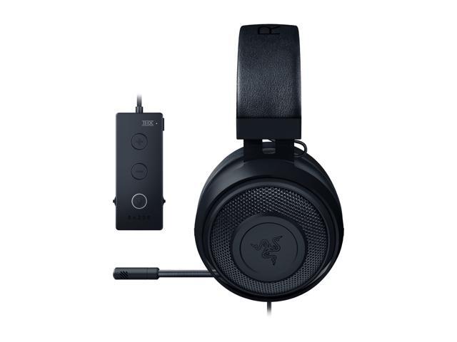 razer kraken tournament edition gaming headset with microphone & usb audio controller