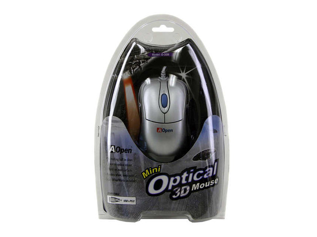 AOpen O-35M Silver Optical Mouse - Newegg.com